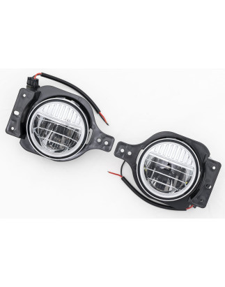 JEEP WRANGLER JL SPORT 2018+ LUCI FENDINEBBIA + DRL LED 4" 40W 2880 LUMEN (Cod. AP-47859_A4x4)