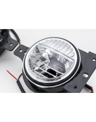 JEEP WRANGLER JL SPORT 2018+ LUCI FENDINEBBIA + DRL LED 4" 40W 2880 LUMEN (Cod. AP-47859_A4x4)