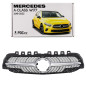 MERCEDES A-CLASS W177 2018-2023 CON TELECAMERA MASCHERINA DIAMOND ARGENTO (Cod. AP-47874_A4x4)