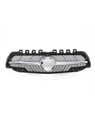 MERCEDES A-CLASS W177 2018-2023 CON TELECAMERA MASCHERINA DIAMOND ARGENTO (Cod. AP-47874_A4x4)