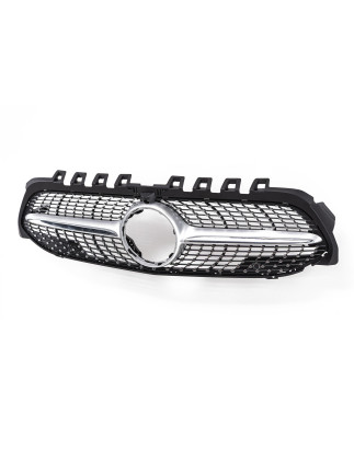 MERCEDES A-CLASS W177 2018-2023 CON TELECAMERA MASCHERINA DIAMOND ARGENTO (Cod. AP-47874_A4x4)