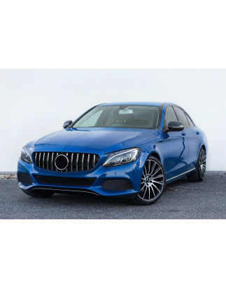 MERCEDES C-CLASS W205 2014-2018 PRE-RESTYLING CON TELECAMERA MASCHERINA GT PANAMERICANA ARGENTO (Cod