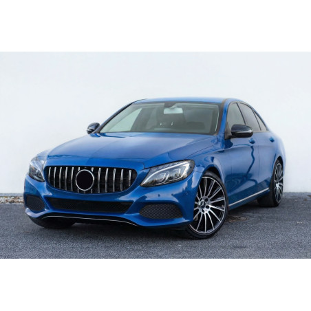MERCEDES C-CLASS W205 2014-2018 PRE-RESTYLING CON TELECAMERA MASCHERINA GT PANAMERICANA ARGENTO (Cod
