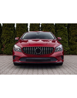 MERCEDES CLA C117 W117 2017-2019 RESTYLING MASCHERINA GT PANAMERICANA ARGENTO (Cod. AP-47880_A4x4)