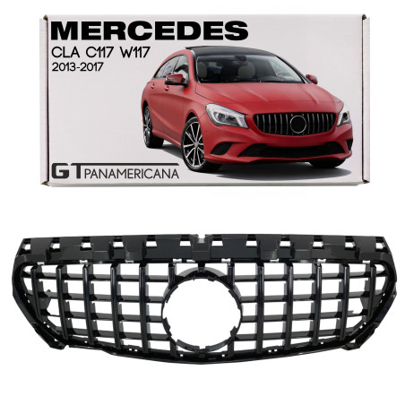 MERCEDES CLA C117 W117 2013-2017 PRE-RESTYLING MASCHERINA GT PANAMERICANA NERO (Cod. AP-47881_A4x4)