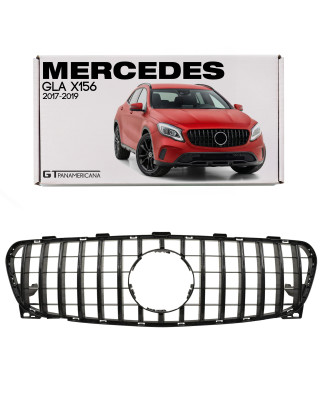 MERCEDES GLA X156 2017-2019 RESTYLING MASCHERINA GT PANAMERICANA NERO (Cod. AP-47890_A4x4)