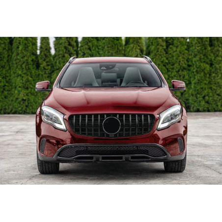 MERCEDES GLA X156 2017-2019 RESTYLING MASCHERINA GT PANAMERICANA NERO (Cod. AP-47890_A4x4)