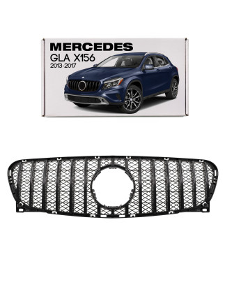 MERCEDES GLA X156 2013-2017 PRE-RESTYLING MASCHERINA GT PANAMERICANA NERO (Cod. AP-47892_A4x4)