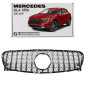 MERCEDES GLA X156 2013-2017 PRE-RESTYLING MASCHERINA GT PANAMERICANA ARGENTO (Cod. AP-47893_A4x4)