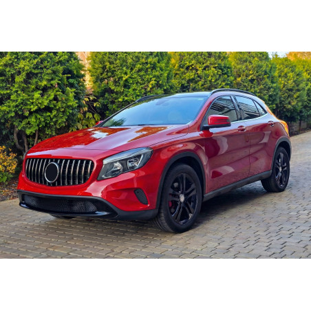 MERCEDES GLA X156 2013-2017 PRE-RESTYLING MASCHERINA GT PANAMERICANA ARGENTO (Cod. AP-47893_A4x4)