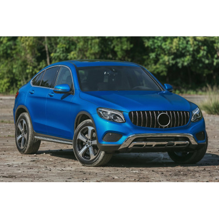 MERCEDES GLC COUPE C253 2015-2019 PRE-RESTYLING MASCHERINA GT ARGENTO CON TELECAMERA (Cod. AP-52876_