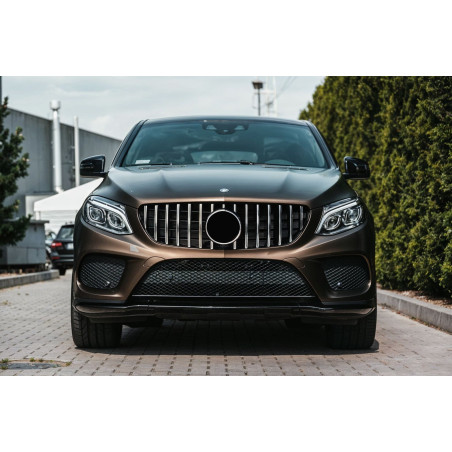 MERCEDES GLE COUPE C292 2015-2019 MASCHERINA CON TELECAMERA GT PANAMERICANA ARGENTO (Cod. AP-47900_A