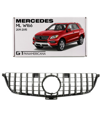 MERCEDES ML W166 2011-2015 MASCHERINA GT PANAMERICANA ARGENTO (Cod. AP-47908_A4x4)