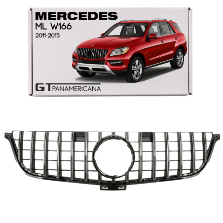 MERCEDES ML W166 2011-2015 MASCHERINA GT PANAMERICANA ARGENTO (Cod. AP-47908_A4x4)