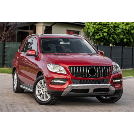 MERCEDES ML W166 2011-2015 MASCHERINA GT PANAMERICANA ARGENTO (Cod. AP-47908_A4x4)