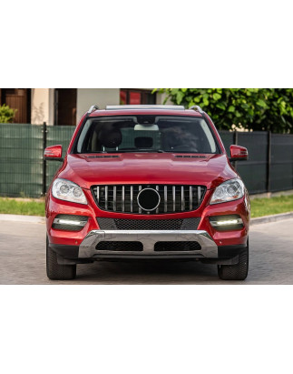 MERCEDES ML W166 2011-2015 MASCHERINA GT PANAMERICANA ARGENTO (Cod. AP-47908_A4x4)