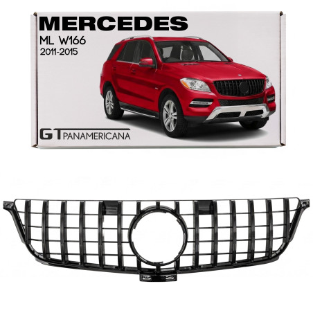 MERCEDES ML W166 2011-2015 MASCHERINA PANAMERICANA GT NERO (Cod. AP-47909_A4x4)