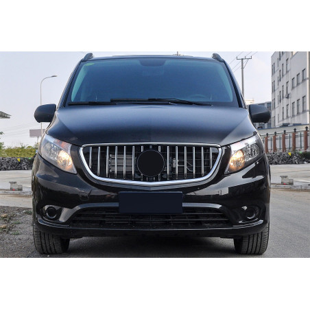 MERCEDES V-CLASS VITO W447 2014-2019 PRE-RESTYLING MASCHERINA GT PANAMERICANA CON TELECAMERA ARGENTO