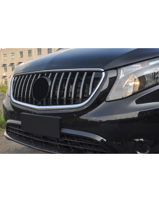 MERCEDES V-CLASS VITO W447 2014-2019 PRE-RESTYLING MASCHERINA GT PANAMERICANA CON TELECAMERA ARGENTO