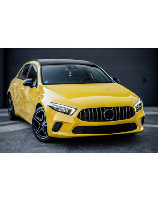 MERCEDES A-CLASS W177 2018-2023 PRE-RESTYLING CON TELECAMERA MASCHERINA GT PANAMERICANA ARGENTO (Cod