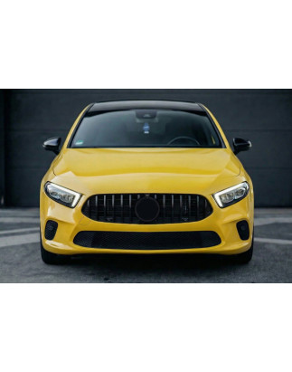 MERCEDES A-CLASS W177 2018-2023 PRE-RESTYLING MASCHERINA GT PANAMERICANA NERO VERSIONE CON PDC E CON