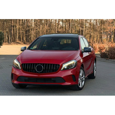 MERCEDES A-CLASS W176 2015-2018 RESTYLING MASCHERINA GT PANAMERICANA NERO (Cod. AP-47915_A4x4)