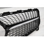 MERCEDES A-CLASS W176 2015-2018 RESTYLING MASCHERINA DIAMOND NERO (Cod. AP-47917_A4x4)