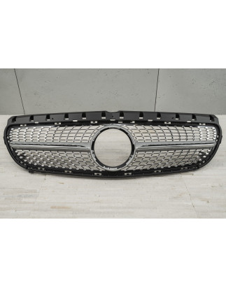 MERCEDES B-CLASS W246 2014-2018 MASCHERINA DIAMOND ARGENTO (Cod. AP-47918_A4x4)