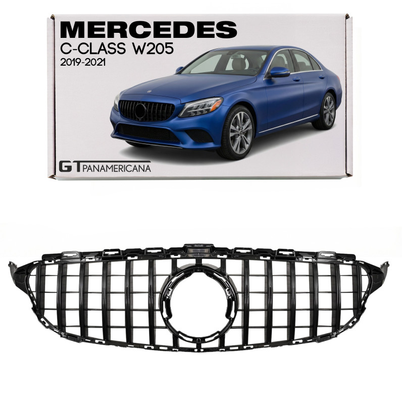 MERCEDES C-CLASS W205 2019-2021 RESTYLING MASCHERINA GT PANAMERICANA NERO (Cod. AP-47919_A4x4) MERCEDES C-CLASS W205 2019-2021 RESTYLING MASCHERINA GT PANAMERICANA NERO (Cod. AP-47919_A4x4)