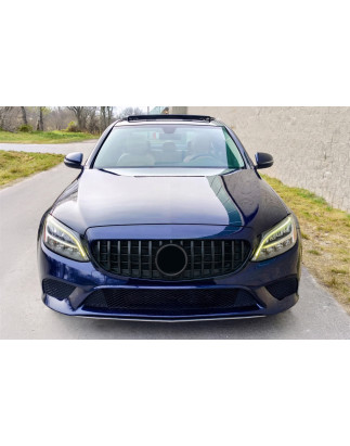 MERCEDES C-CLASS W205 2019-2021 RESTYLING MASCHERINA GT PANAMERICANA NERO (Cod. AP-47919_A4x4)