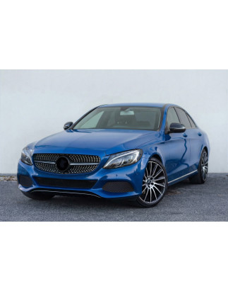 MERCEDES C-CLASS W205 2014-2018 PRE-RESTYLING MASCHERINA DIAMOND NERO (Cod. AP-47920_A4x4)