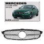 MERCEDES C-CLASS W205 2014-2018 PRE-RESTYLING MASCHERINA DIAMOND ARGENTO (Cod. AP-47921_A4x4)