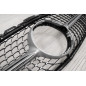 MERCEDES C-CLASS W205 2014-2018 PRE-RESTYLING MASCHERINA DIAMOND ARGENTO (Cod. AP-47921_A4x4)
