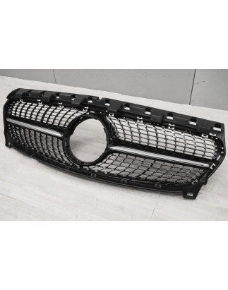 MERCEDES CLA C117 W117 2017-2019 RESTYLING MASCHERINA DIAMOND NERO (Cod. AP-47924_A4x4)