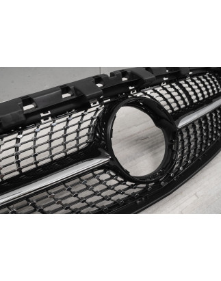 MERCEDES CLA C117 W117 2017-2019 RESTYLING MASCHERINA DIAMOND NERO (Cod. AP-47924_A4x4)