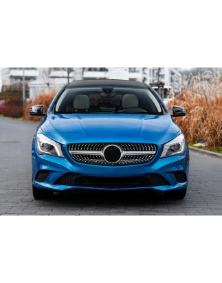 MERCEDES CLA C117 W117 2013-2017 PRE-RESTYLING MASCHERINA DIAMOND ARGENTO (Cod. AP-47926_A4x4)