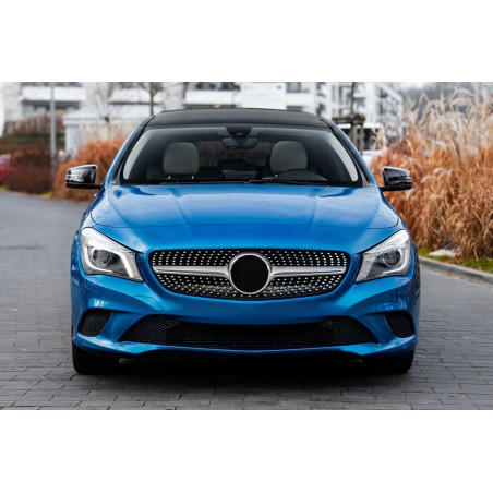 MERCEDES CLA C117 W117 2013-2017 PRE-RESTYLING MASCHERINA DIAMOND ARGENTO (Cod. AP-47926_A4x4)