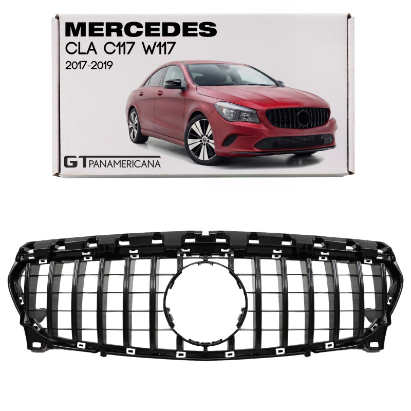 MERCEDES CLA C117 W117 2017-2019 RESTYLING MASCHERINA GT PANAMERICANA NERO (Cod. AP-47927_A4x4)