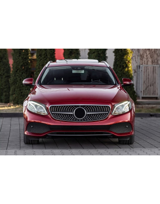 MERCEDES E-CLASS W213 2016-2020 PRE-RESTYLING MASCHERINA DIAMOND NERO CON TELECAMERA (Cod. AP-47928_