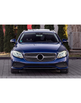 MERCEDES E-CLASS W213 2016-2020 PRE-RESTYLING MASCHERINA DIAMOND ARGENTO CON TELECAMERA (Cod. AP-479