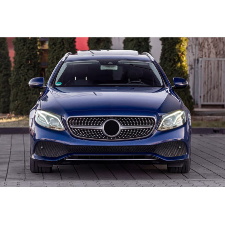MERCEDES E-CLASS W213 2016-2020 PRE-RESTYLING MASCHERINA DIAMOND ARGENTO CON TELECAMERA (Cod. AP-479