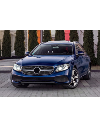 MERCEDES E-CLASS W213 2016-2020 PRE-RESTYLING MASCHERINA DIAMOND ARGENTO CON TELECAMERA (Cod. AP-479