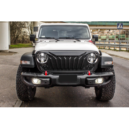 JEEP WRANGLER JL/JLU 2018+ PARAURTI ANTERIORE IN ACCIAIO RUBICON 6XPDC 82215121AI (Cod. AP-48279_A4x