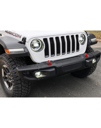 JEEP WRANGLER JL/JLU 2018+ PARAURTI ANTERIORE IN ACCIAIO RUBICON 6XPDC 82215121AI (Cod. AP-48279_A4x