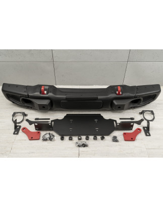 JEEP WRANGLER JL/JLU 2018+ PARAURTI ANTERIORE IN ACCIAIO RUBICON 6XPDC 82215121AI (Cod. AP-48279_A4x