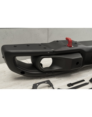 JEEP WRANGLER JL/JLU 2018+ PARAURTI ANTERIORE IN ACCIAIO RUBICON 6XPDC 82215121AI (Cod. AP-48279_A4x