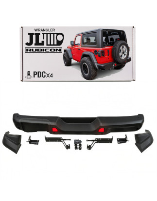 JEEP WRANGLER JL/JLU 2018+ PARAURTI POSTERIORE IN ACCIAIO RUBICON 4XPDC 82215342AF (Cod. AP-48280_A4