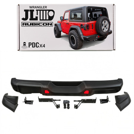 JEEP WRANGLER JL/JLU 2018+ PARAURTI POSTERIORE IN ACCIAIO RUBICON 4XPDC 82215342AF (Cod. AP-48280_A4