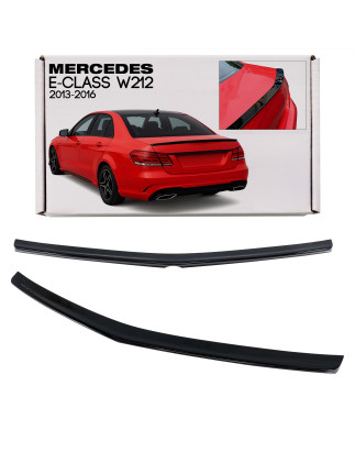 MERCEDES E-CLASS W212 2013-2016 RESTYLING berlina SPOILER POSTERIORE NERO VERNICIATO PIANO BLACK (Co