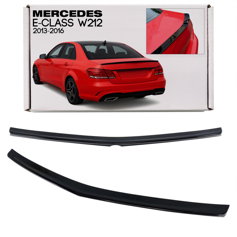 MERCEDES E-CLASS W212 2013-2016 RESTYLING berlina SPOILER POSTERIORE NERO VERNICIATO PIANO BLACK (Co